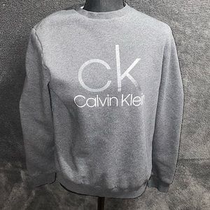 CALVIN KLEIN GREY CREWNECK